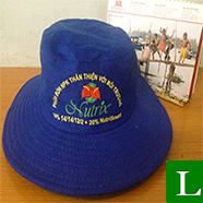 nón tai bèo - công ty sản xuất nón tai bèo in logo làm quà tặng nông dân tp hcm  ms 12