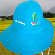 nón tai bèo, mũ tai bèo - xưởng may nón tai bèo in logo tặng nông dân giá rẻ tp hcm ms 16