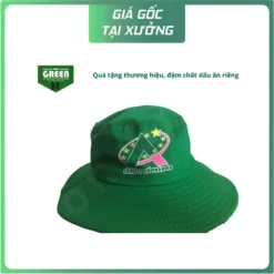 NÓN TAI BÈO XANH LÁ IN LOGO CONG TY CP AB – KHẲNG ĐỊNH THƯƠNG HIỆU