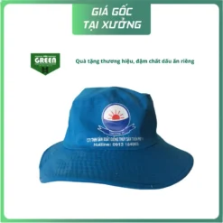 NÓN TAI BÈO MÀU XANH BIỂN – IN LOGO CÔNG TY THỦY SẢN