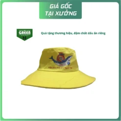 NÓN TAI BÈO MÀU VÀNG – IN LOGO PHÂN BÓN