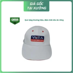 NÓN LƯỠI TRAI TRẮNG – IN LOGO "VIET A INTERNATIONAL TRAVEL"