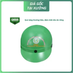 NÓN BẢO HIỂM MÀU XANH LÁ – IN LOGO NHÀ MÁY PHÂN BÓN TRƯỜNG XUÂN