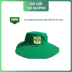 Nón tai bèo xanh in logo – Quà tặng thương hiệu, giá xưởng