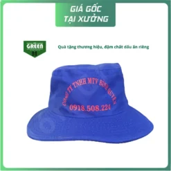 Nón Tai Bèo Xanh Dương In Logo Công Ty | Quà Tặng Doanh Nghiệp Giá Xưởng