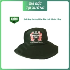 Nón Tai Bèo Xanh In Logo An Cơ Xanh | Quà Tặng Thương Hiệu Giá Xưởng